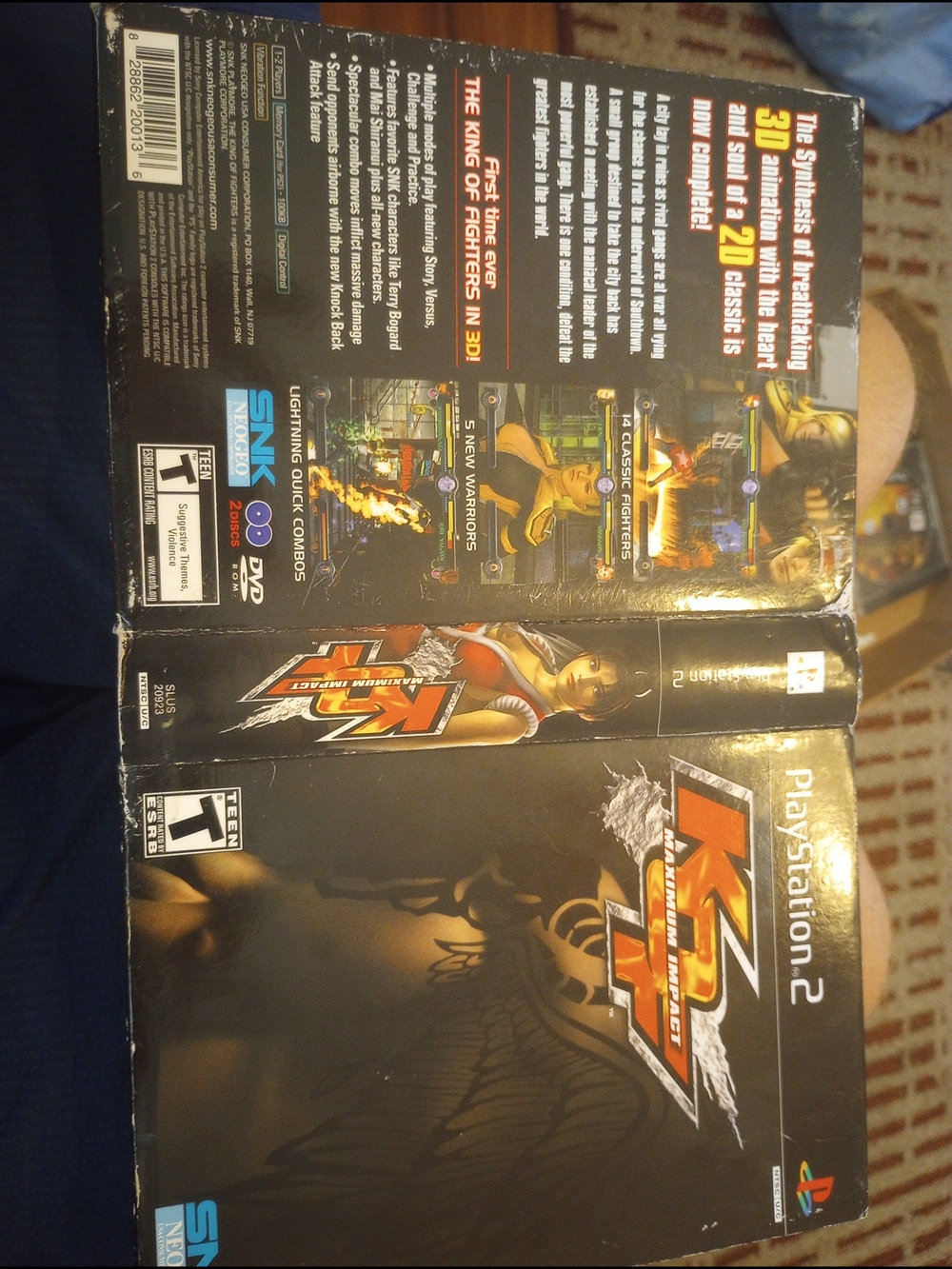 KOF: Maximum Impact 2 PlayStation 2 Video Game - Black